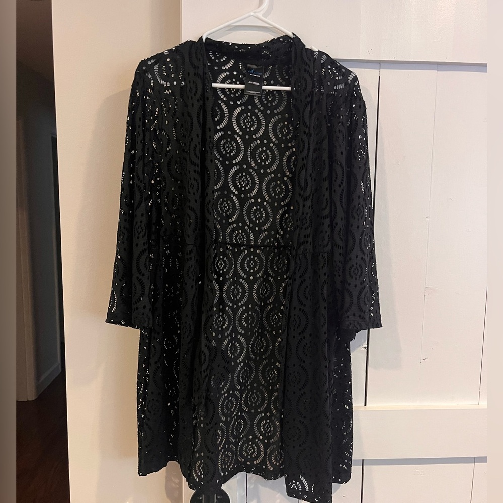 Catalina Black Lace Swim Coverup